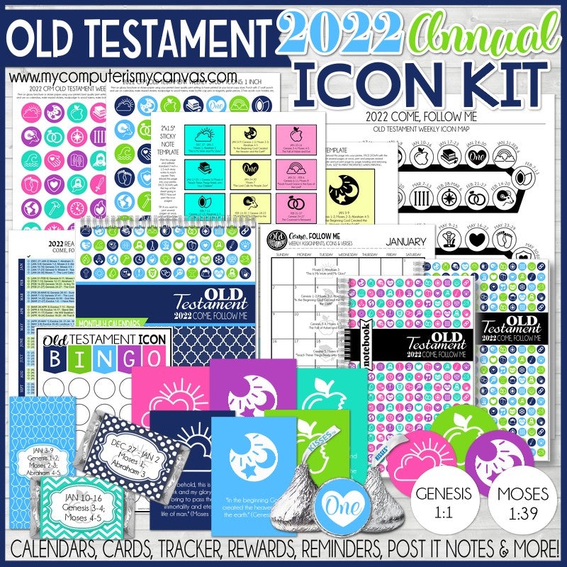 The Scripture Lover's Kit for Book of Mormon  Scripture Stickers & Bo –  Ministering Printables