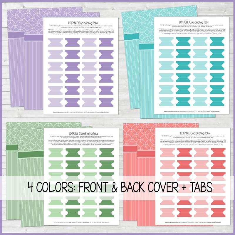 CLASSY Cover Pack Alternate Covers & Tabs for Planners/Journals PRIN – Bloom to Balm | My Computer is My Canvas for Free Printable Monthly Planner Tabs