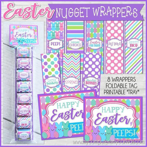 Easter Nugget Wrappers PRINTABLE-My Computer is My Canvas