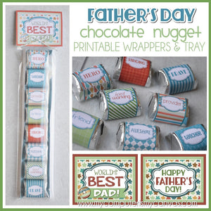Father's Day Nugget Wrappers PRINTABLE-My Computer is My Canvas