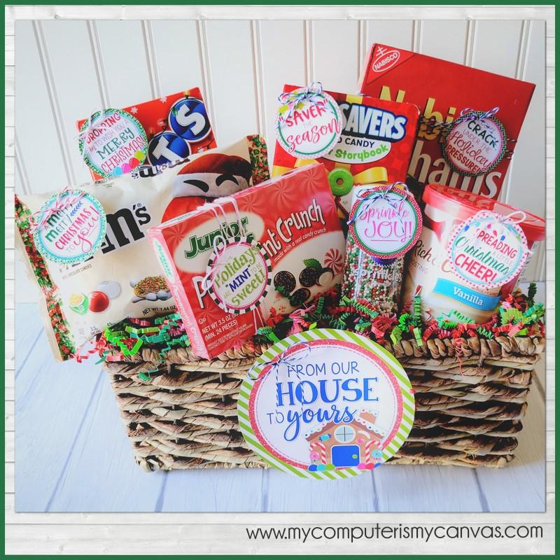 Gingerbread House Kit {Gift Basket Tag Set} PRINTABLE – My