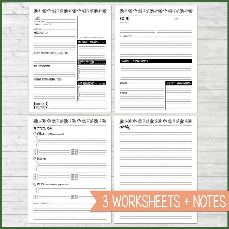 Medicinal HERB Binder Kit PRINTABLE – Bloom to Balm | My Computer is My Canvas medicinal-herb-binder-kit-printable-bloom-to-balm-my-computer-is-my-canvas
