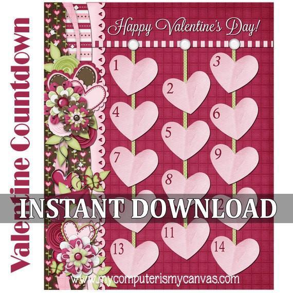 Valentine Candy Countdown PRINTABLE – My Computer is My Canvas