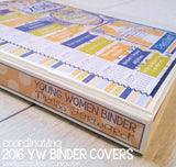 2016 YW PRESS Forward Binder Covers with Spine, LDS Young Women - Printable Instant Download-My Computer is My Canvas