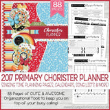2017 CHORISTER {Music Leader} Planner PRINTABLE-My Computer is My Canvas