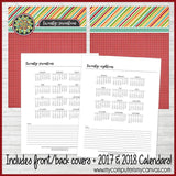 2017 Decorative Desk Calendar, Dated PRINTABLE-My Computer is My Canvas