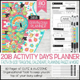 2018 Activity Days Planner PRINTABLE-My Computer is My Canvas