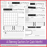 2018 Primary Music Leader Planner PRINTABLE-My Computer is My Canvas