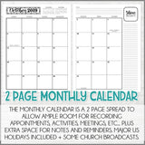 2019 Latter-day Lifestyle Planner {Inside Pages Only} PRINTABLE-My Computer is My Canvas