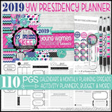 2019 YW Presidency Planner PRINTABLE-My Computer is My Canvas