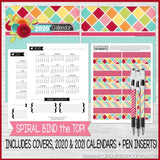 2020 Decorative Desk Calendar - Holiday Themed {EDITABLE} Printable