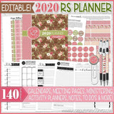 2020 Relief Society Planner PRINTABLE (EDITABLE)