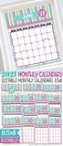 2021 Decorative Desk Calendar - LILAC Sky Theme {EDITABLE} Printable