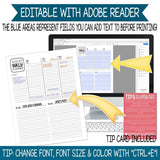 2021 EVERYDAY Personal Planner {Inside Pages Only} EDITABLE Printable