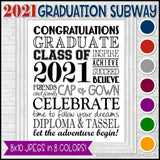 2021 Graduation BUNDLE (Nugget, Subway Art, Gift Basket & GNOMES) PRINTABLE