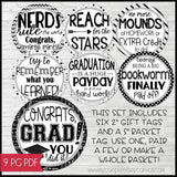 2021 Graduation BUNDLE (Nugget, Subway Art, Gift Basket & GNOMES) PRINTABLE