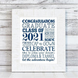 2021 Graduation BUNDLE (Nugget, Subway Art, Gift Basket & GNOMES) PRINTABLE
