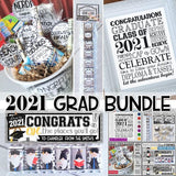 2021 Graduation BUNDLE (Nugget, Subway Art, Gift Basket & GNOMES) PRINTABLE