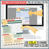 2021 Relief Society {NEWSLETTER TEMPLATES} Printables