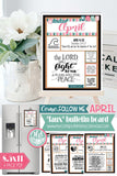 2022 CFM Old Testament "FAUX" Bulletin Board Sheets {APRIL} PRINTABLE