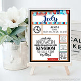 2022 CFM Old Testament "FAUX" Bulletin Board Sheets {JULY} PRINTABLE