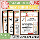 2022 CFM Old Testament "FAUX" Bulletin Board Sheets {JUNE} PRINTABLE