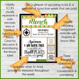 2022 CFM Old Testament "FAUX" Bulletin Board Sheets {MARCH} PRINTABLE