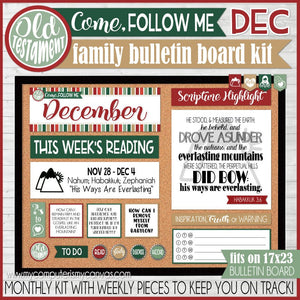 2022 CFM Old Testament Family Bulletin Board Kit {DECEMBER} PRINTABLE