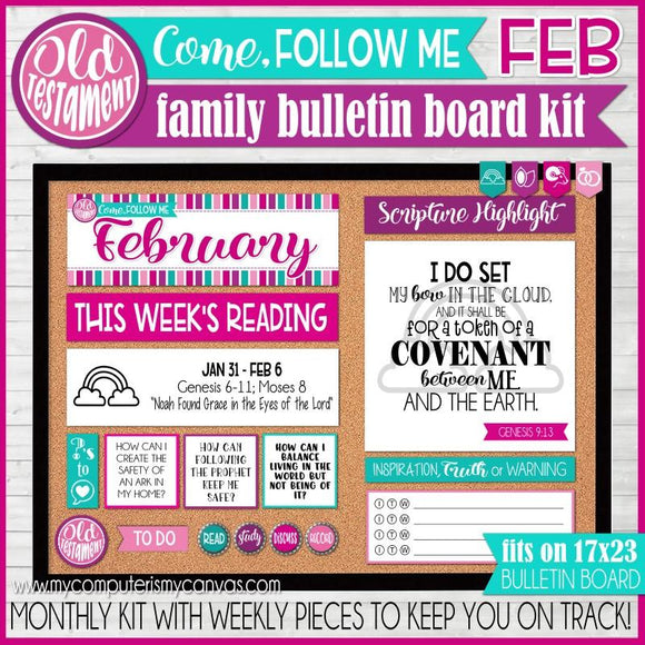 2022 CFM Old Testament Family Bulletin Board Kit {FEBRUARY} PRINTABLE