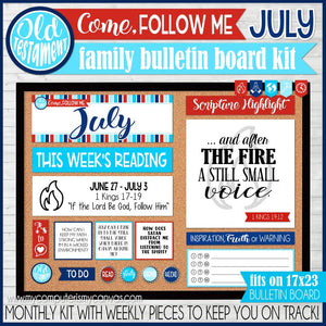 2022 CFM Old Testament Family Bulletin Board Kit {JULY} PRINTABLE
