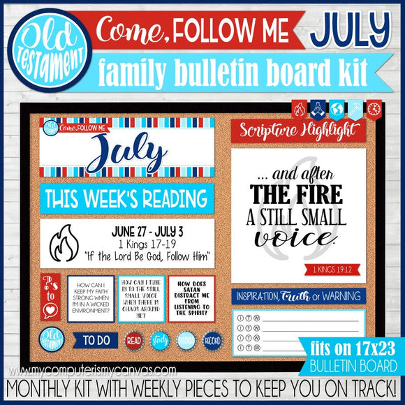 2022 CFM Old Testament Family Bulletin Board Kit {JULY} PRINTABLE