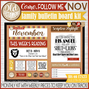 2022 CFM Old Testament Family Bulletin Board Kit {NOVEMBER} PRINTABLE