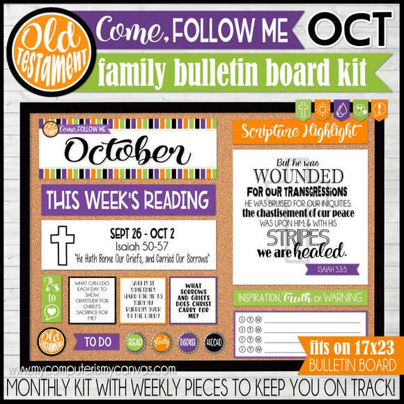 2022 CFM Old Testament Family Bulletin Board Kit {OCTOBER} PRINTABLE