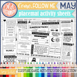 2022 CFM Old Testament Placemat Activity Sheets {MAY} PRINTABLE