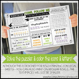 2022 CFM Old Testament Placemat Activity Sheets {OCTOBER} PRINTABLE