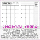 2022 Latter-day Lifestyle Planner {Inside Pages Only} EDITABLE Printable