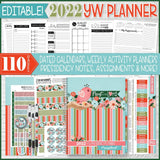 2022 YW Presidency Planner PRINTABLE (EDITABLE)