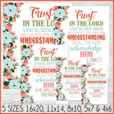 2022 YW Theme Scripture Art {Proverbs 3:5-6} PRINTABLE