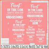 2022 YW Theme Scripture Art {Proverbs 3:5-6} PRINTABLE