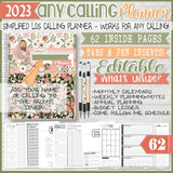 2023 "ANY CALLING" Planner {EDITABLE} PRINTABLE