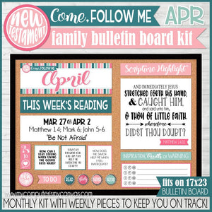 2023 CFM New Testament Family Bulletin Board Kit {APRIL} PRINTABLE