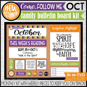 2023 CFM New Testament Family Bulletin Board Kit {OCTOBER} PRINTABLE