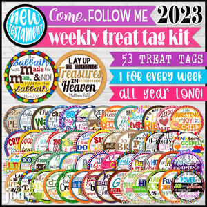 2023 CFM Weekly Handout Tags JAN-DEC {NEW TESTAMENT} Printable