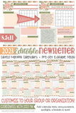 2023 EDITABLE Monthly Newsletter Templates {YW Collection} Printable