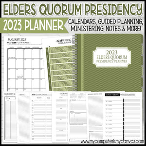 2023 Elders Quorum Presidency Planner {EQ} PRINTABLE