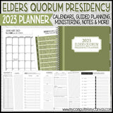 2023 Elders Quorum Presidency Planner {EQ} PRINTABLE