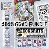 2023 Graduation BUNDLE (Nugget, Subway Art, Gift Basket & GNOMES) PRINTABLE
