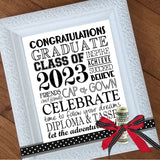 2023 Graduation Subway Art {10 COLORS} PRINTABLE