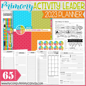 2023 Primary ACTIVITY LEADER PLANNER {Editable} PRINTABLE