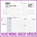 2024 EVERYDAY Personal Planner {Inside Pages Only} EDITABLE Printable